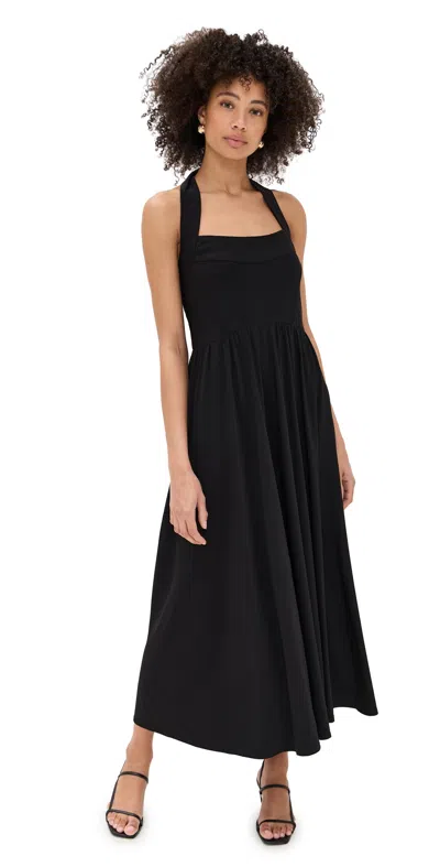 HILL HOUSE HOME FLEUR DRESS BLACK JERSEY