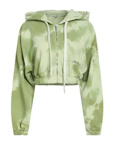 HINNOMINATE HINNOMINATE WOMAN SWEATSHIRT LIME GREEN SIZE XS COTTON