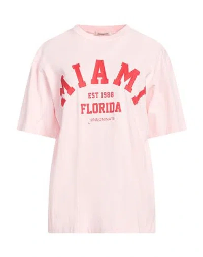 HINNOMINATE HINNOMINATE WOMAN T-SHIRT PINK SIZE M/L COTTON