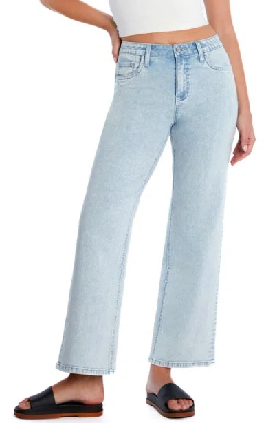HINT OF BLU HINT OF BLU CLEVER RIPPED HIGH WAIST WIDE LEG JEANS
