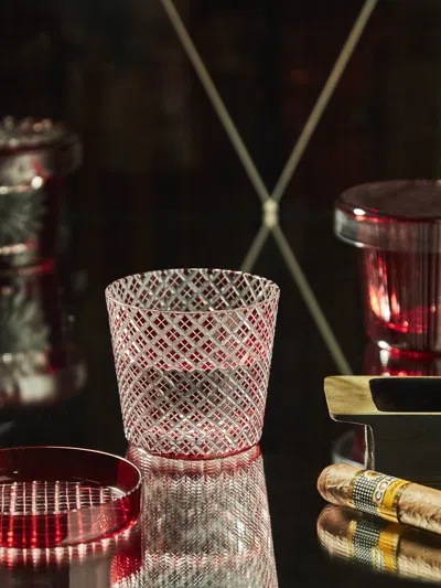 HIROTA GLASS EDO KIROKO HAND-CUT LIDDED GLASS