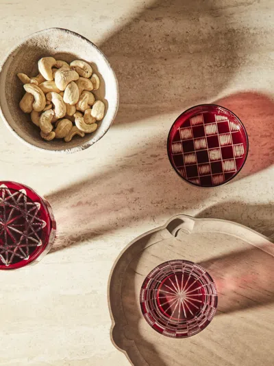 HIROTA GLASS EDO KIROKO HAND-CUT LIDDED GLASS