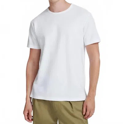 HÅNDVÆRK PIQUE CREW NECK T-SHIRT IN WHITE