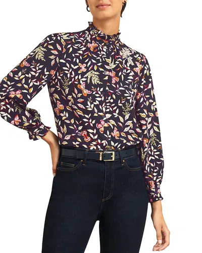 HOBBS LONDON ELSPETH RUFFLED BLOUSE