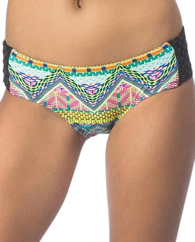 HOBIE MACRAME HIPSTER BIKINI BOTTOM IN DESERT DAZE
