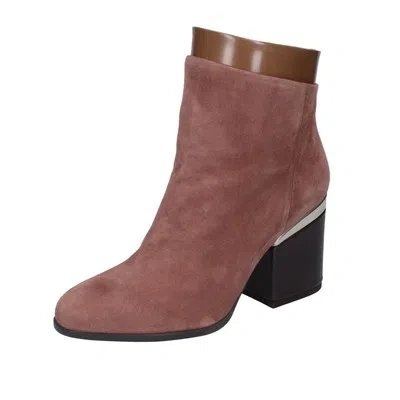 HOGAN DAMEN SCHUHE HOGAN 36,5 EU STIEFELETTEN BRAUN WILDLEDER LEDER BK689-36,5