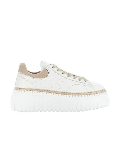 HOGAN HOGAN H-STRIPES PLATFORM LACE-UP SNEAKERS