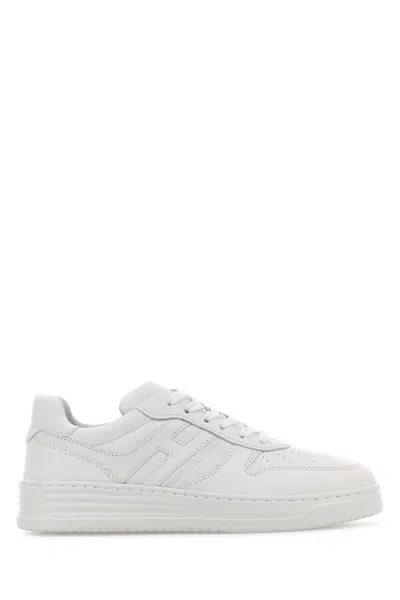 HOGAN HOGAN WHITE LEATHER H630 SNEAKERS