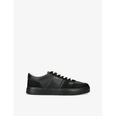 HOGAN MENS HOGAN H-TV LOGO-PRINT LEATHER LOW-TOP TRAINERS