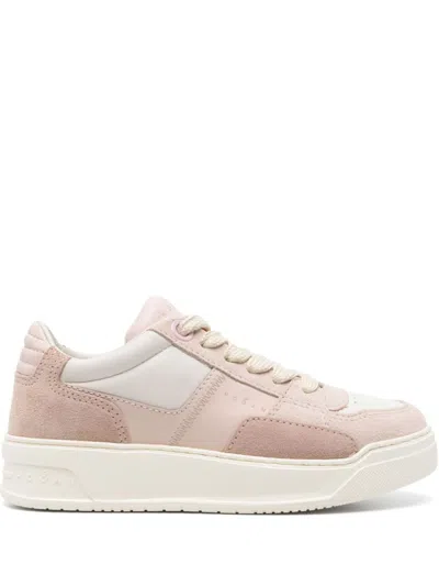 HOGAN WOMEN PINK LOGO SNEAKERS, 7.5 LUXURY SNEAKERS FOR WOMEN DARVEYS