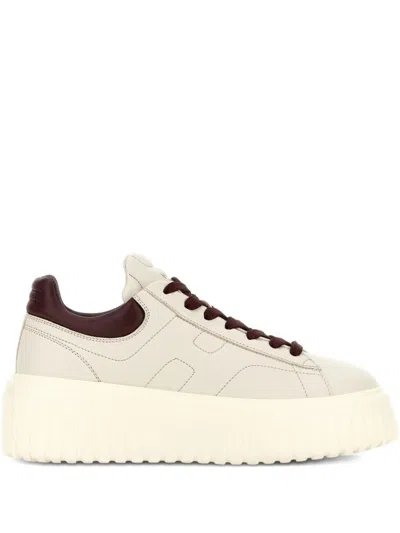 HOGAN PLATFORM SNEAKERS WITH ROUND TOE
