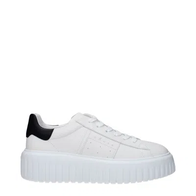 HOGAN HOGAN SNEAKERS H STRIPES DONNA PELLE BIANCO/NERO