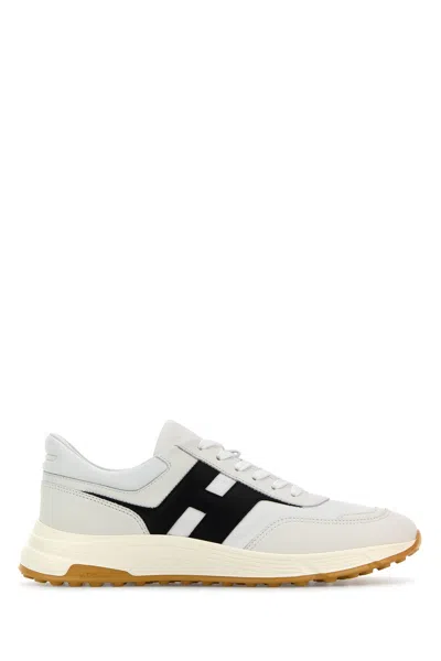 HOGAN WHITE LEATHER HYPERLIGHT SNEAKERS