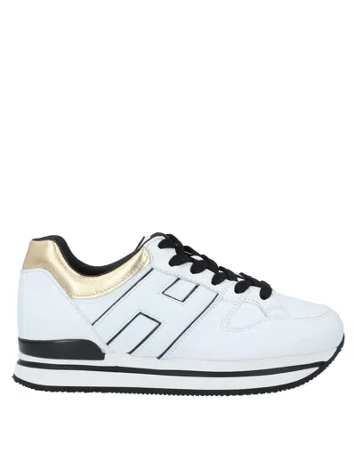 HOGAN HOGAN WOMAN SNEAKERS WHITE SIZE 5 LEATHER