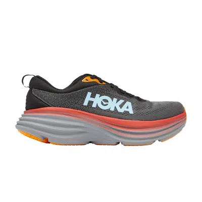 HOKA BONDI 8 'ANTHRACITE BLUE RED'