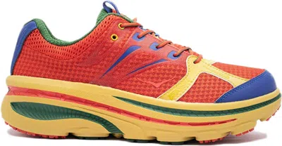 HOKA BONDI B ENGINEERED GARMENTS SNEAKERS IN VALIENT POPPY/SAUTEME