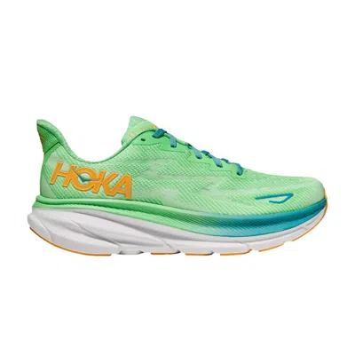 HOKA CLIFTON 9 WIDE 'ZEST LIME GLOW'