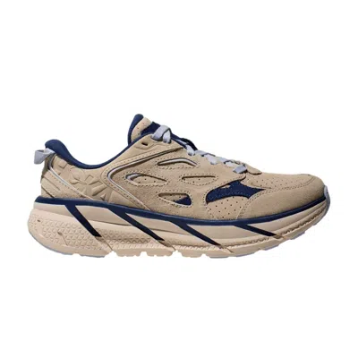 HOKA CLIFTON L SUEDE 'OAT MILK BELLWETHER BLUE'