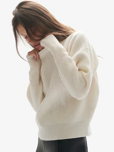 HOLDEN W WOOL ICON SWEATER - SOFT CREAM