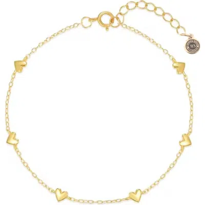 HOLLYWOOD SENSATION HOLLYWOOD SENSATION FOREVER YOURS HEART CHARM BRACELET