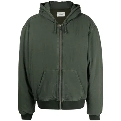 HOLZWEILER HOLZWEILER MEN'S DARK GREEN LOKEN PADDED ZIP HOODIE