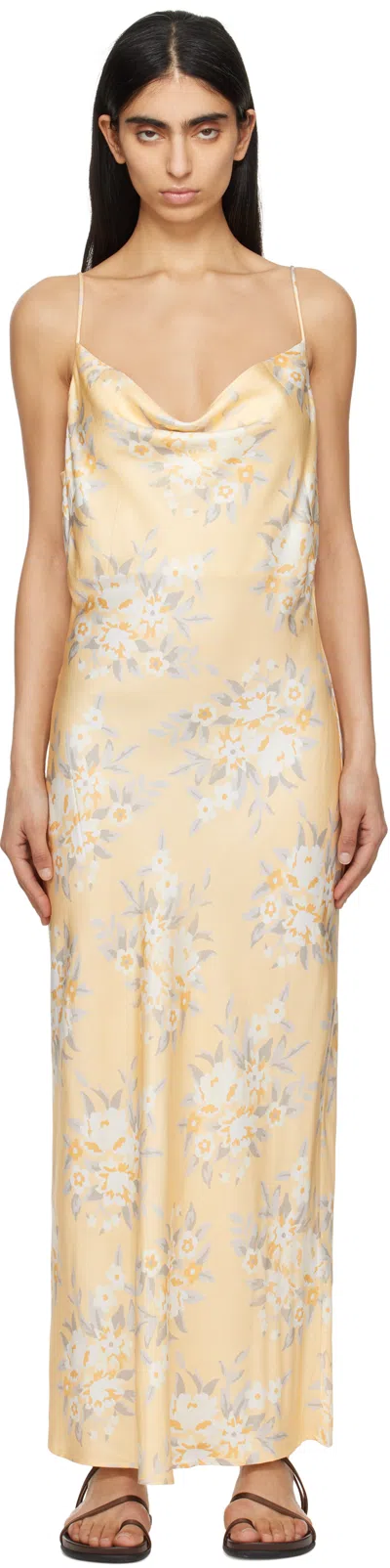 HOLZWEILER ORANGE EILA PRINT MIDI DRESS