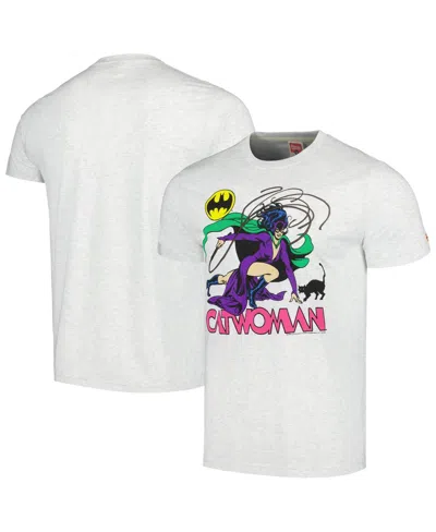 HOMAGE MEN'S HOMAGE ASH CATWOMAN TRI-BLEND T-SHIRT