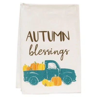 HOMEGIFO *AUTUMN BLESSINGS TRUCK DISH TOWEL