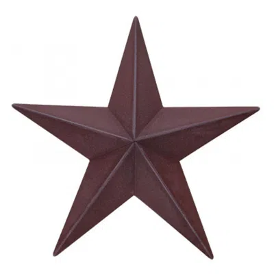 HOMEGIFO BURGUNDY BARN STAR 12"