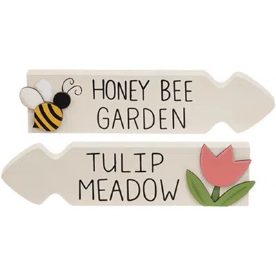 HOMEGIFO HONEY BEE GARDEN/TULIP MEADOW ARROW SITTER 2 ASSTD.