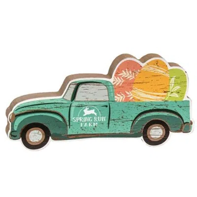 HOMEGIFO SPRING RUN FARM EASTER EGG TRUCK BLOCK