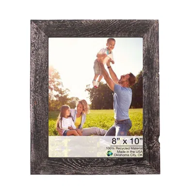 HOMEZIA 12"X13" RUSTIC SMOKY BLACK PICTURE FRAME