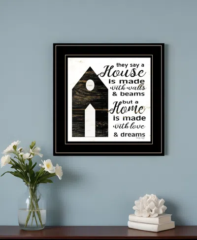 HOMEZIA A HOUSE BLACK FRAMED PRINT WALL ART