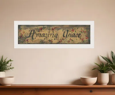 HOMEZIA AMAZING GRACE 11 WHITE FRAMED PRINT WALL ART