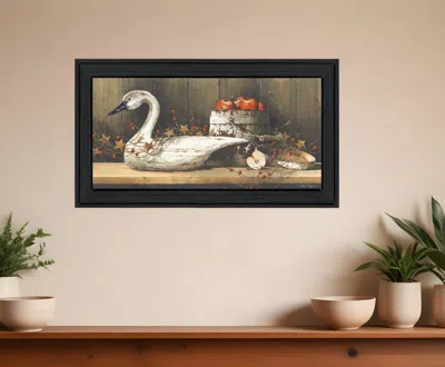 HOMEZIA APPLE APPEAL 1 BLACK FRAMED PRINT WALL ART