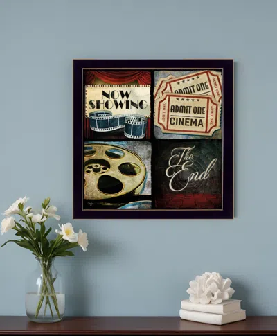 HOMEZIA AT THE MOVIES 1 BLACK FRAMED PRINT WALL ART