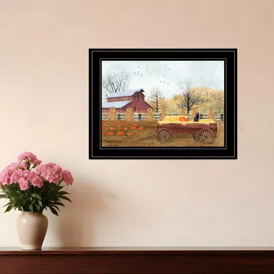 HOMEZIA AUTUMN BLESSINGS 2 BLACK FRAMED PRINT WALL ART