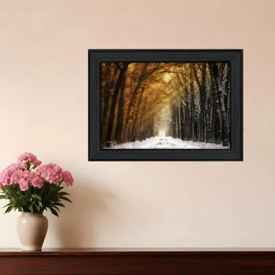 HOMEZIA AUTUMN TO WINTER BLACK FRAMED PRINT WALL ART