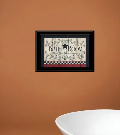HOMEZIA BATH ROOM BLACK FRAMED PRINT BATHROOM WALL ART