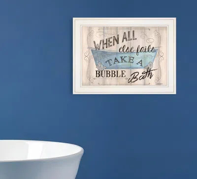 HOMEZIA BATHROOM HUMOR 3 WHITE FRAMED PRINT BATHROOM WALL ART