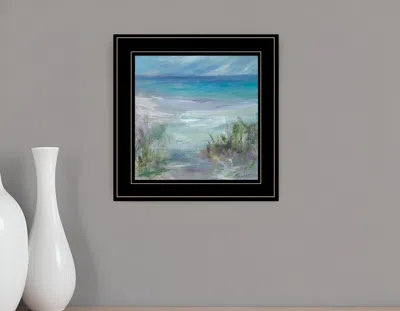 HOMEZIA BLUE HORIZONS 3 BLACK FRAMED PRINT WALL ART