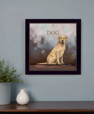 HOMEZIA DAKOTA THE DOG BLACK FRAMED PRINT WALL ART