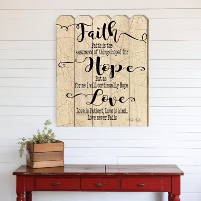 HOMEZIA FAITH HOPE LOVE UNFRAMED PRINT WALL ART