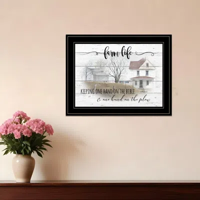 HOMEZIA FARM LIFE 6 BLACK FRAMED PRINT WALL ART