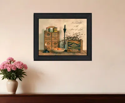 HOMEZIA FRIENDSHIP IS THE SPICE OF LIFE BLACK FRAMED PRINT WALL ART