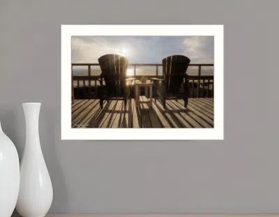 HOMEZIA FRONT ROW SEATS 3 WHITE FRAMED PRINT WALL ART