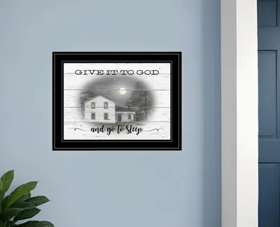 HOMEZIA GIVE IT TO GOD BLACK FRAMED PRINT WALL ART