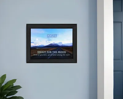 HOMEZIA GOALS 1 BLACK FRAMED PRINT WALL ART