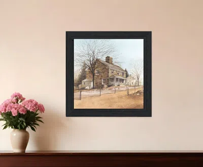 HOMEZIA HOUSE ON CHESTNUT BLACK FRAMED PRINT WALL ART