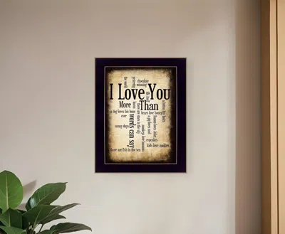 HOMEZIA I LOVE YOU 1 BLACK FRAMED PRINT WALL ART